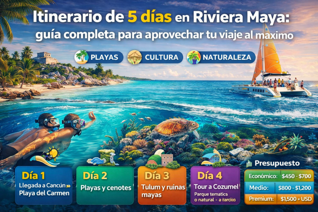 🌊 Itinerario de 5 días en Riviera Maya: guía completa para aprovechar tu viaje al máximo chatgpt image 27 feb 2026, 12 58 51 a.m.
