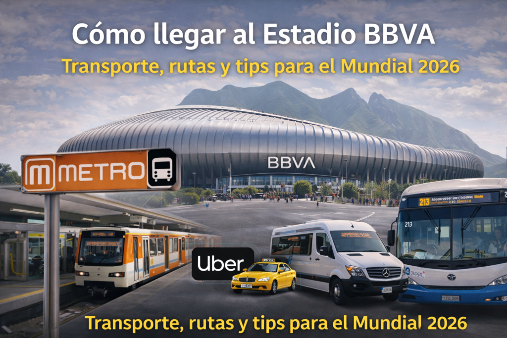 Cómo llegar al Estadio BBVA en Monterrey: transporte, rutas y tips para el Mundial 2026 chatgpt image 5 mar 2026, 11 52 04 p.m.